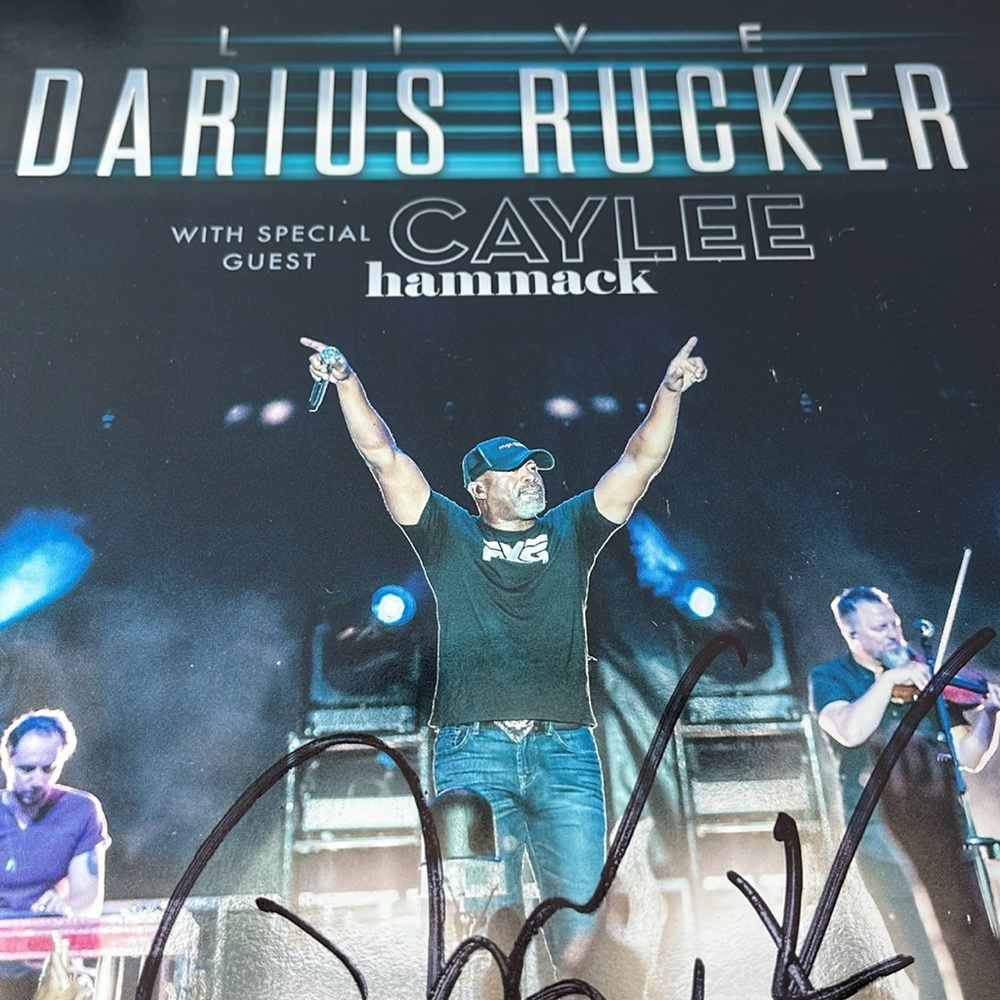 2 Autographed Darius Rucker Posters and VIP PASS